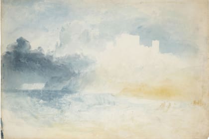 Castillo de Bamburgh Northumberland, ca. 1837 (detalle)