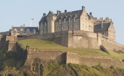 Castillo de Edimburgo ubicado en Escocia