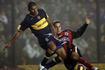 Cata Díaz jugando en Boca en aquel equipo que lograra la Copa Libertadores de 2007