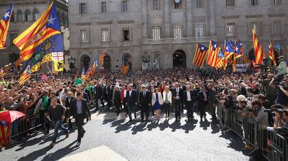 Catalanes independentistas esperaban que su reclamo se haga realidad