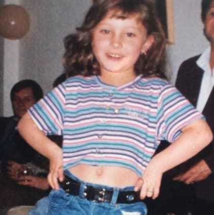 Catalina cuando tenía 5 años en 1996.
