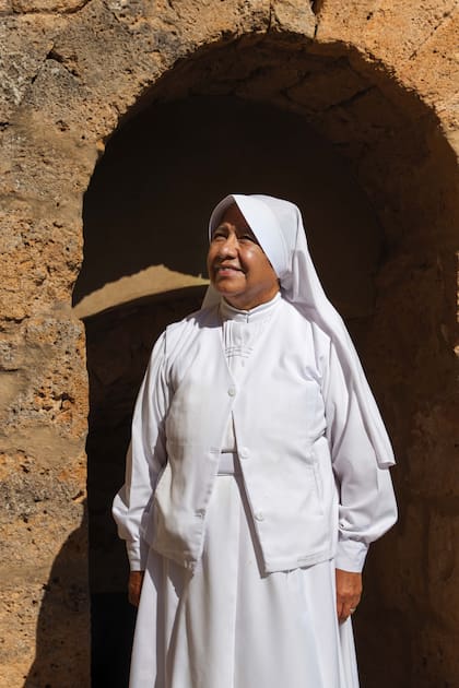 Catalina, monja mexicana que vive en Sant’ Antimo.