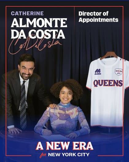 Catherine Almonte Da Costa, nombrada por Mamdani como directora de nombramientos de la Ciudad de Nueva York, renunció en menos de 24 horas