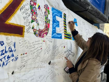 Catherine Fulop dejó un mensaje después de votar en la Embajada de Venezuela