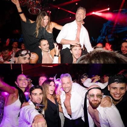 Cathy Fulop y Ova Sabatini disfrutaron del casamiento de Oriana y Paulo