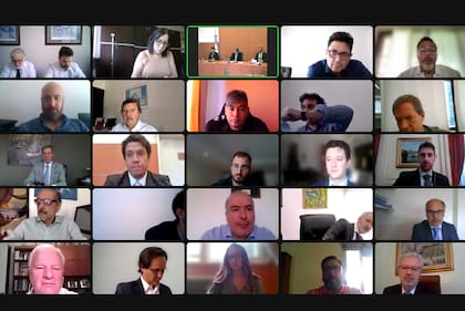 Una de las audiencias virtuales por la causa Vialidad