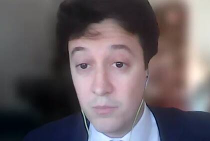 Villanueva durante las audiencias en la causa Vialidad.