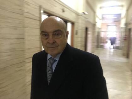 Cavallo, en un receso del juicio por el caso de la Rural
