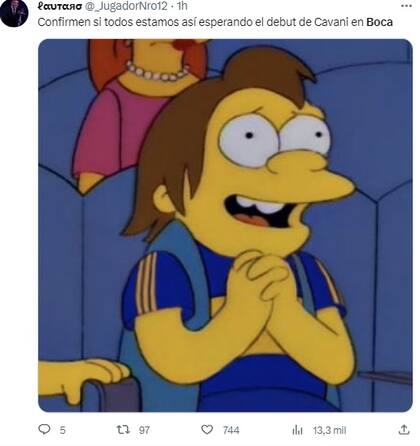 Cavani debuta en Boca y los memes estallaron en las redes sociales