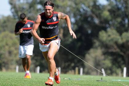 Cavenaghi, en la pretemporada en Tandil