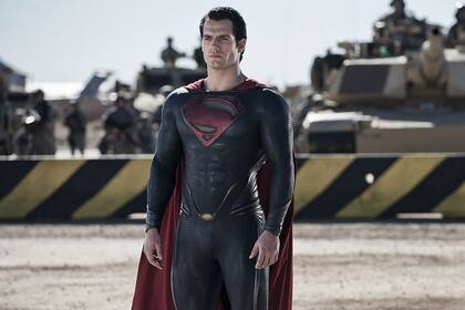 Cavill, con el traje de Súperman