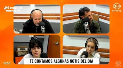 Cayetano, Martín Reich, Jesicall y Tatiana Schapiro en el último programa de No trates de entenderlo