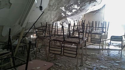Cayo el techo de un escuela en Belgrano