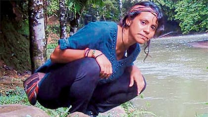 Cecilia Basaldúa, durante su último viaje