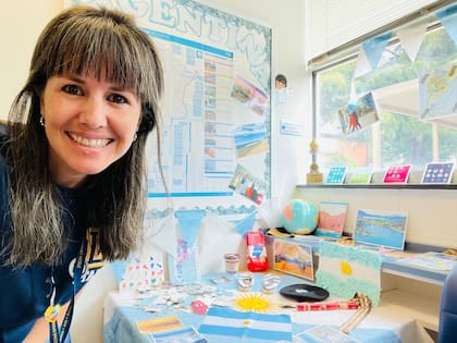 Cecilia Camarero tiene 42 años, es de Cipolletti y trabaja en Carolina del Norte como docente