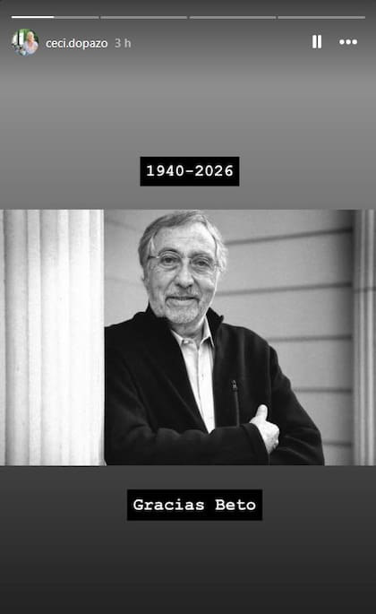 Cecilia Dopazo manifestó su agradecimiento en un posteo de Instagram