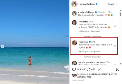 Celeste Cid elogió a Mariana Fabbiani