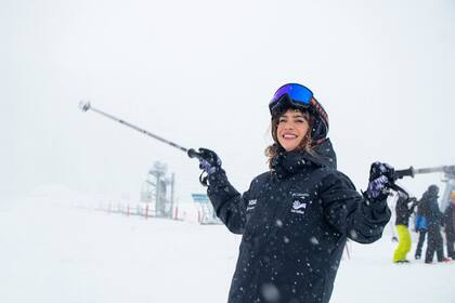 Celeste Cid en Las Leñas