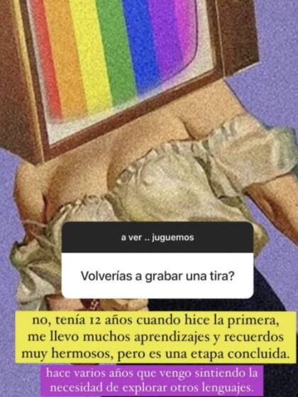 Celeste Cid habló en las redes del cambio de rumbo de su vida profesional