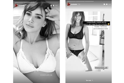 Celeste Cid mostró el backstage de la sensual sesión de fotos en ropa interior