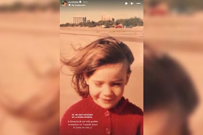 Celeste Cid mostró fotos de su infancia (Foto Instagram @mcelestia)