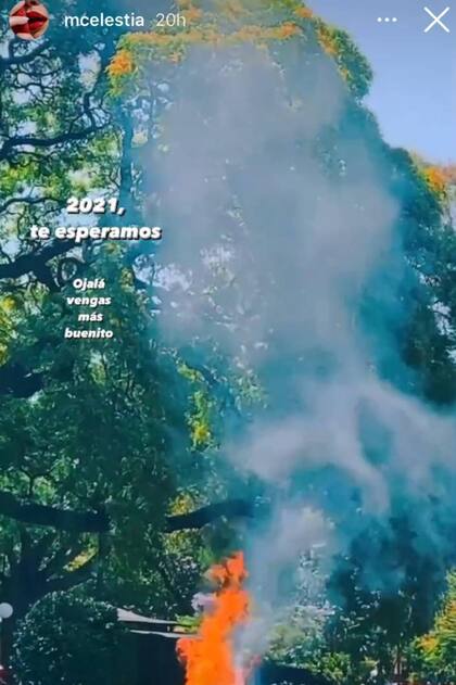 Celeste Cid realizó un ritual japonés para despedir el 2020