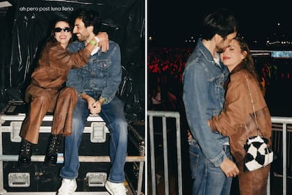 Celeste Cid y Santiago Korovsky muy enamorados en el Quilmes Rock 2025