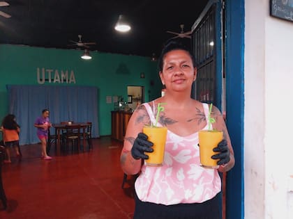 Celia Cuba, la propietaria del bar Utama