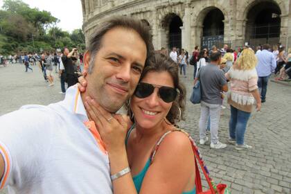 Celia y Marco en Roma.
