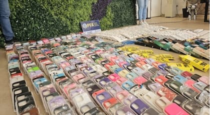 Celulares, notebooks y accesorios de contrabando