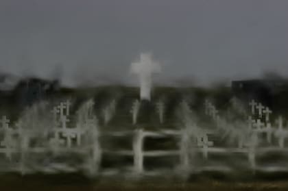 Cementerio argentino en Darwin, de la serie Malvinas, las huellas de la guerra (2007), Eduardo Longoni