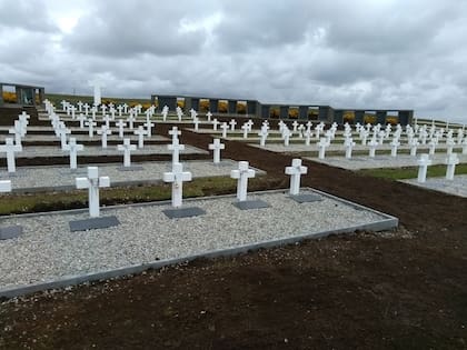 Cementerio de Darwin en las islas Malvinas 