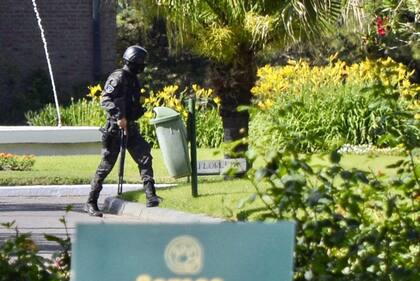 Cementerio El Prado donde estaría, en la morgue, el cuerpo de Pillín Bracamonte a la espera de que el juez autorice la cremación, ubicado en la localidad de Pérez , pegado a Rosario