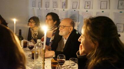 Cena con Luis Felipe Noé en el espacio Hiedra