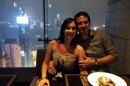 Cena con vista a Hong Kong.