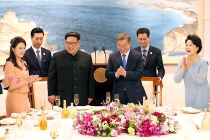 Cena en honor a la visita del mandatario norcoreano