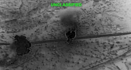 Centcom mostró el ataque a la isla iraní de Kharg