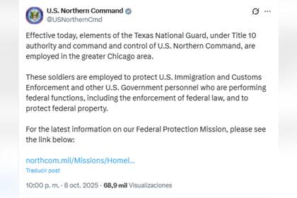 Centenares de efectivos de la Guardia Nacional se desplegaron a Chicago