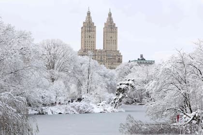 Central Park, cubierto de nieve