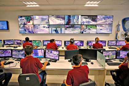 Centro de monitoreo de la Policía de la Ciudad