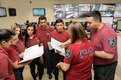 Centro de monitoreo de la Policía de la Ciudad