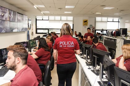 Centro de monitoreo de la Policía de la Ciudad