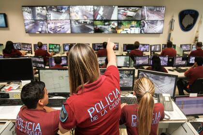 Centro de monitoreo de la Policía de la Ciudad