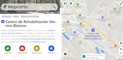 Centro de Rehabilitación Morros Blancos, donde se encuentra detenida