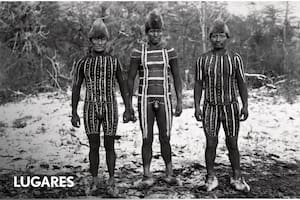 Ceremonia del Hain del pueblo Shelk’nam (Ona), Tierra del Fuego, 1923.