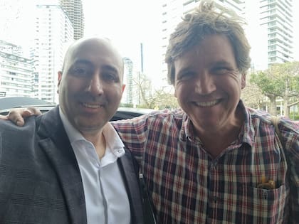 Cerimedo, con el periodista Tucker Carlson