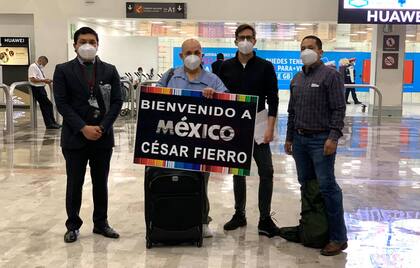 César Fierro pudo regresar a México en plena pandemia de Covid-19