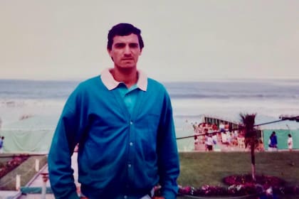 César Monasterio, durante la participación de un torneo en Mar del Plata