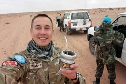 César Scarabotti está hace un año desplegado en el Sahara Occidental como observador militar