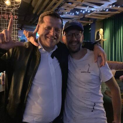 Cezary Kucharski (izquierda), exagente de Robert Lewandowski. Crédito: Instagram